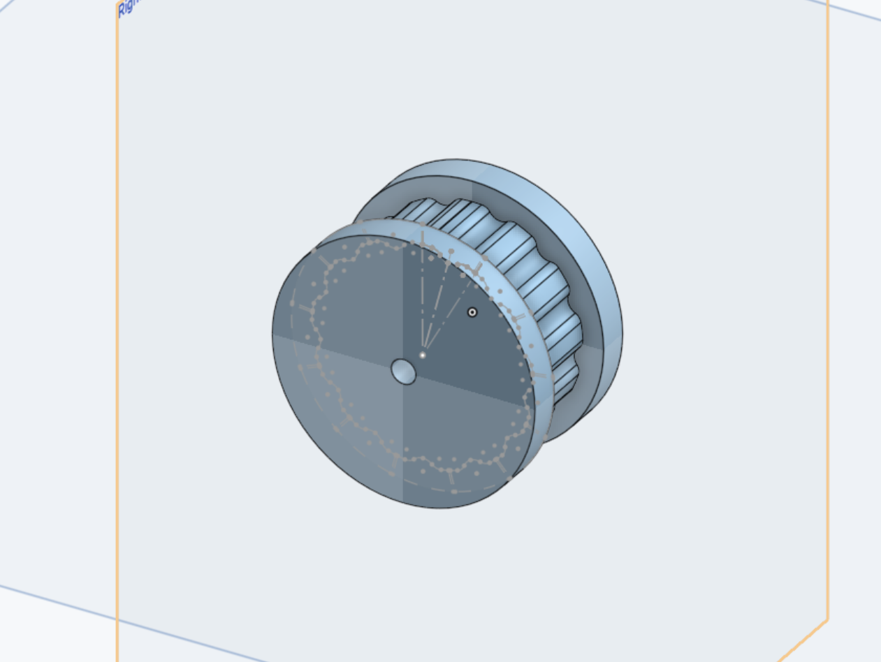CAD design, pulley