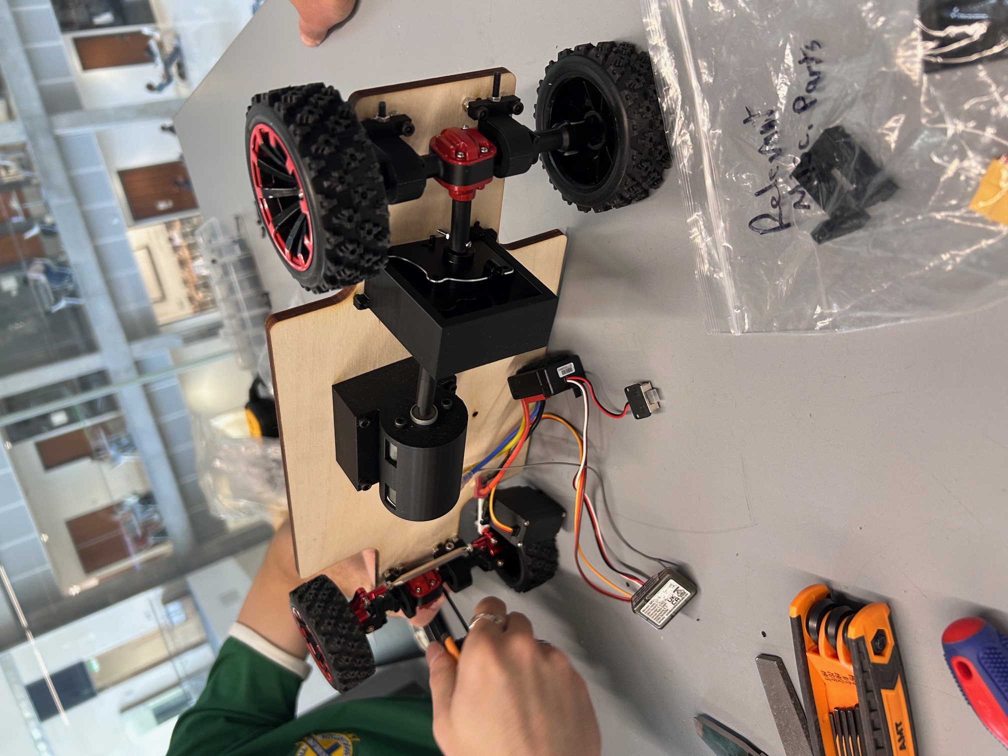 Initial CAD design, RC car