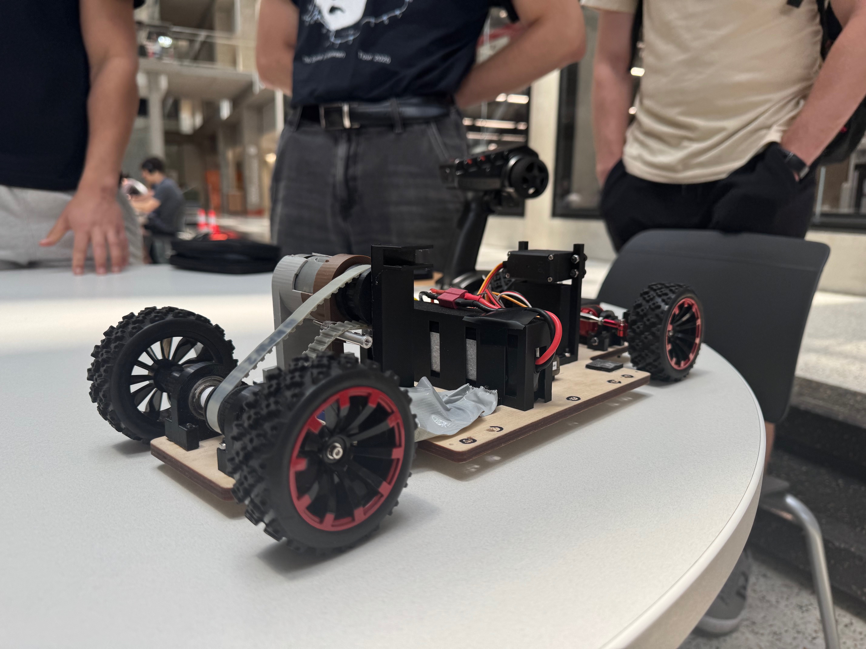 CAD design, pulley-based full car